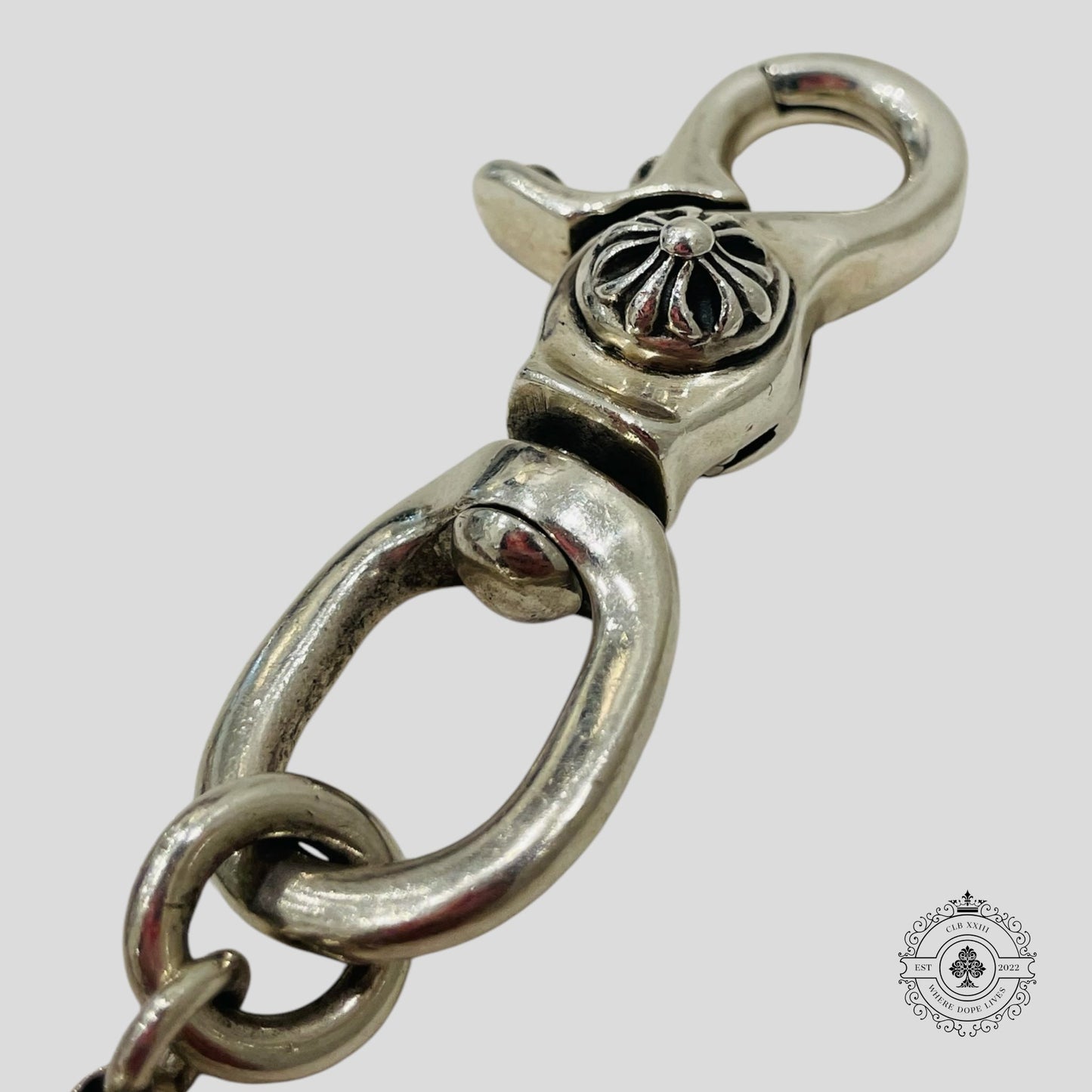 Chrome Hearts Delphino Foti Skull Wallet Chain
