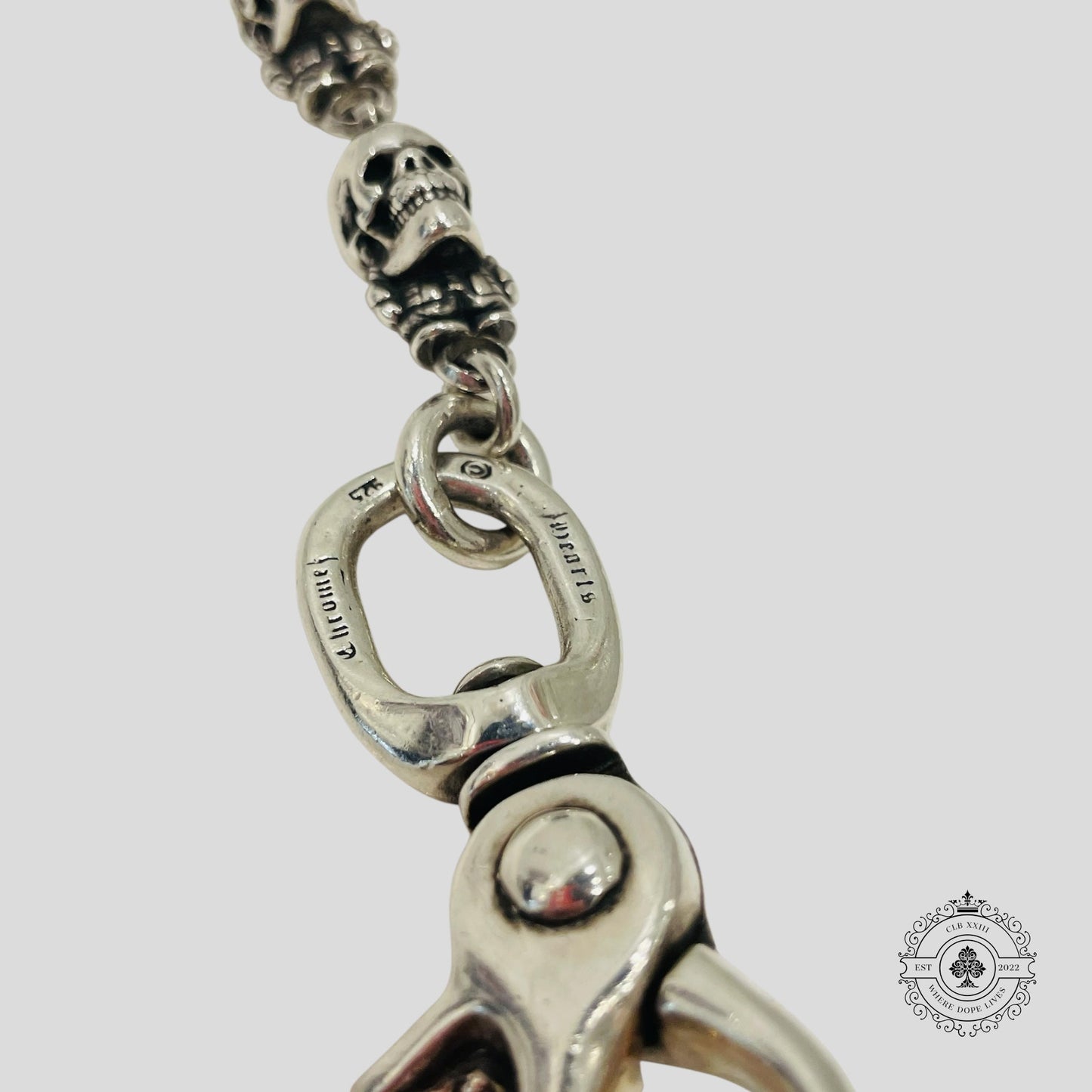 Chrome Hearts Delphino Foti Skull Wallet Chain