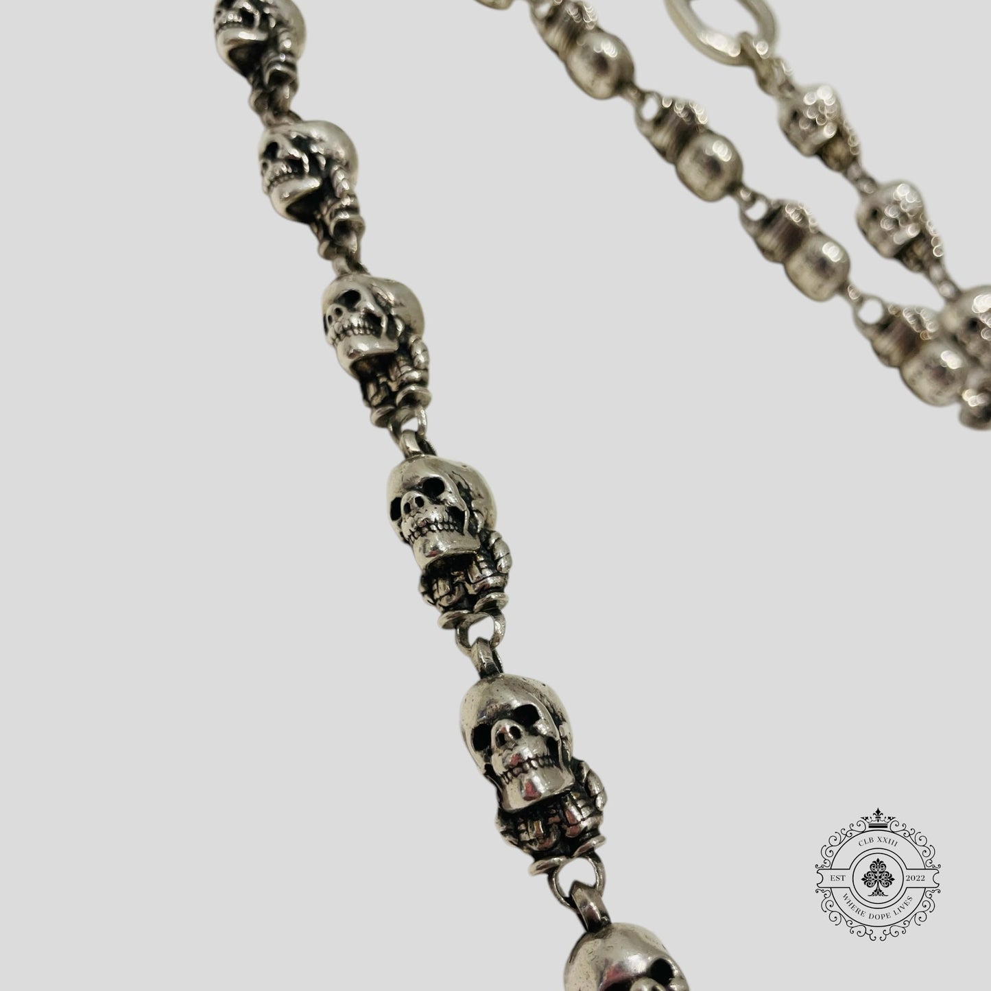 Chrome Hearts Delphino Foti Skull Wallet Chain