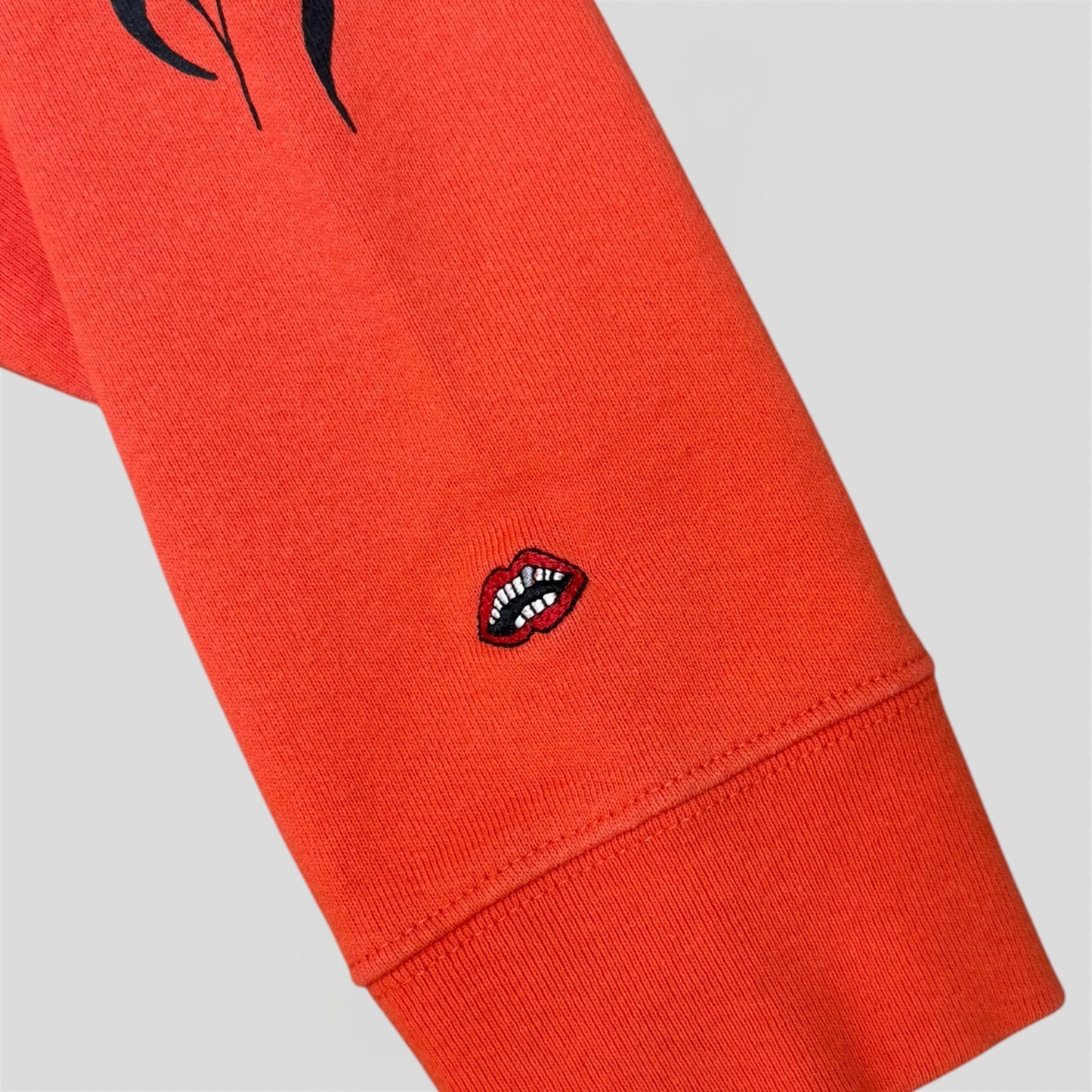 Chrome Hearts Matty Boy Sadistic Lipstick Crewneck in Red