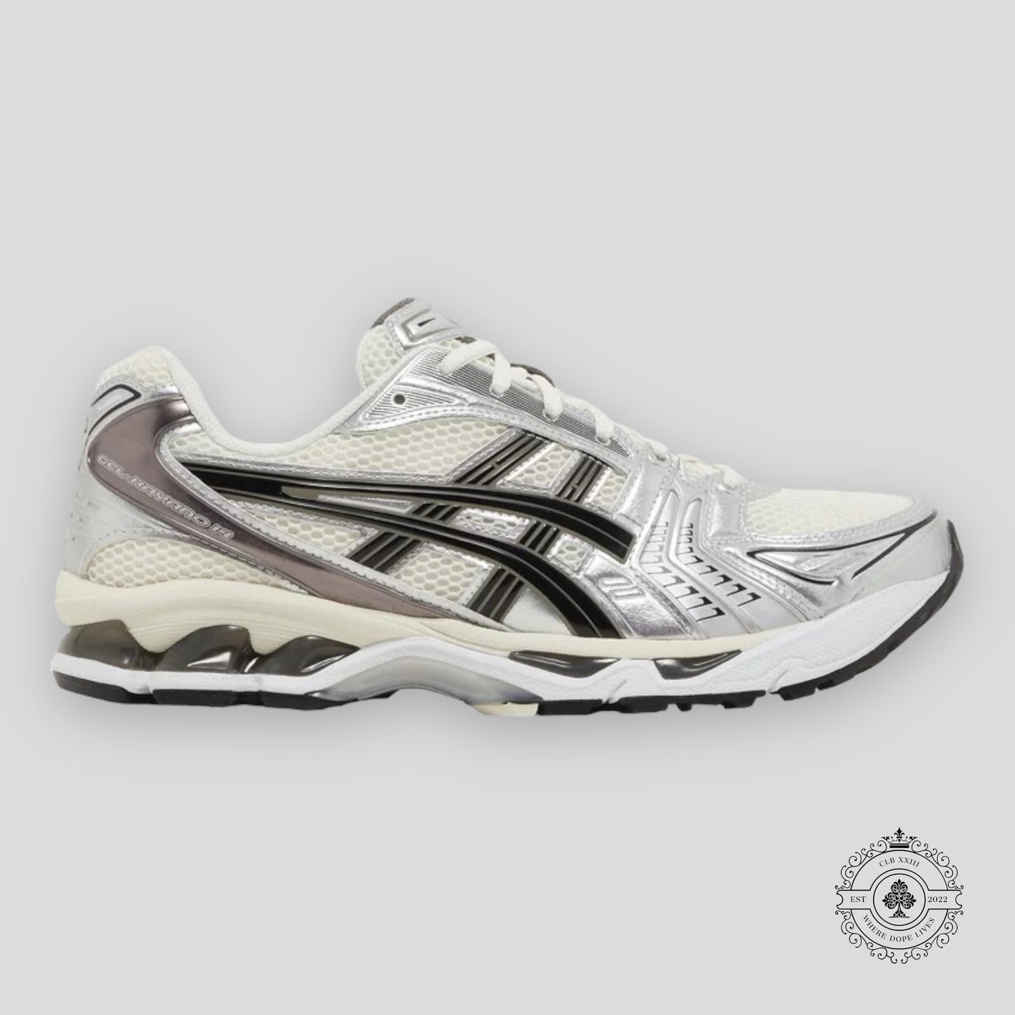 Asics Gel-Kayano 14 Cream Black Metallic Plum