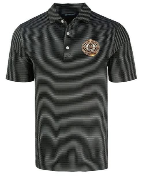 QE Stripe Stretch Polo