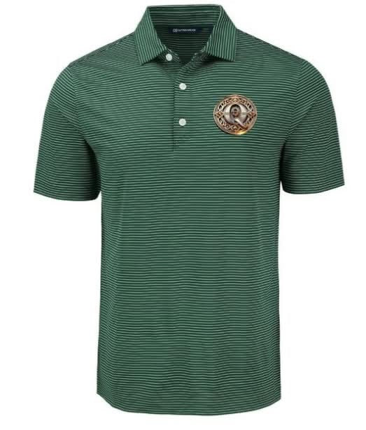 QE Stripe Stretch Polo