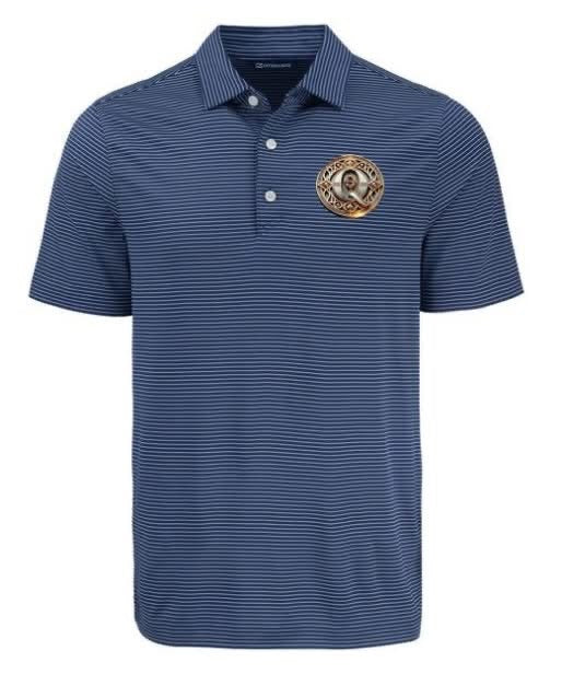 QE Stripe Stretch Polo
