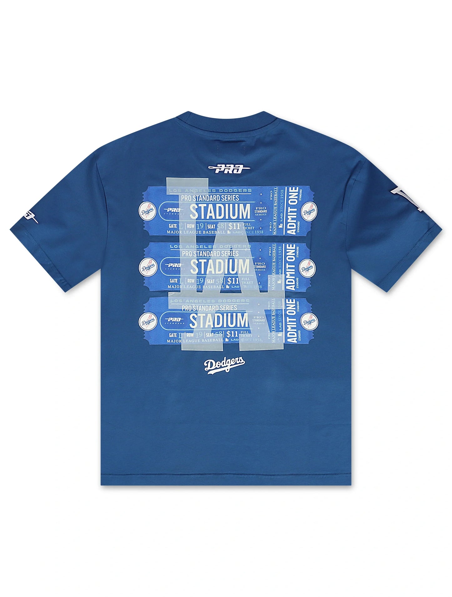 Pro Standard Los Angeles Dodgers Stadium Ticket Tee - Dark Blue