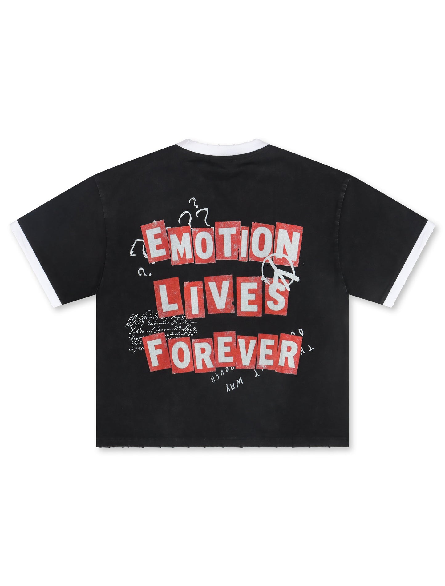 Mixed Emotion Black Static Tee - Black