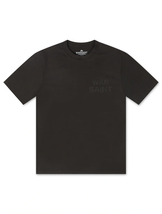 Warsaint LA Script Tee - Charcoal/Black