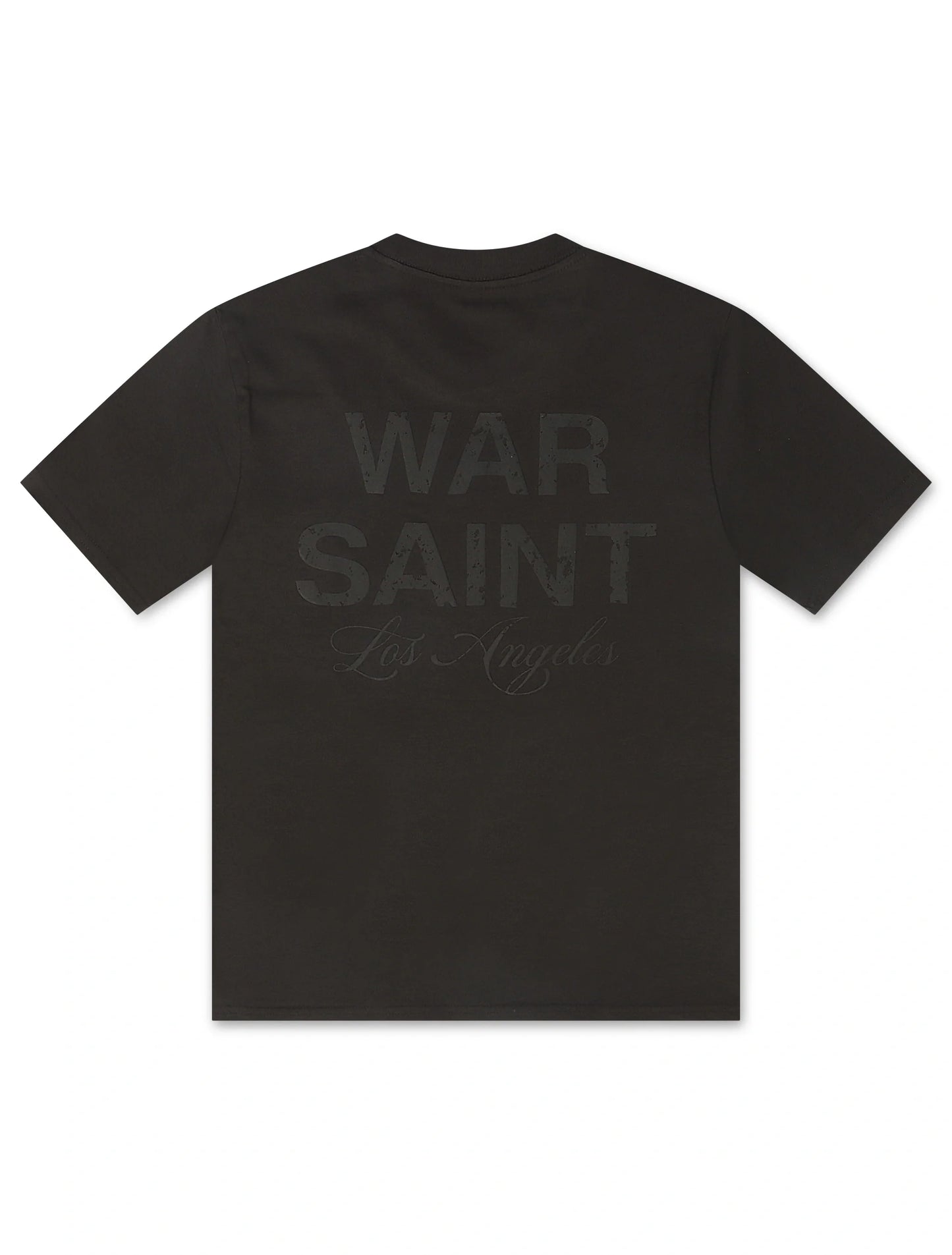 Warsaint LA Script Tee - Charcoal/Black