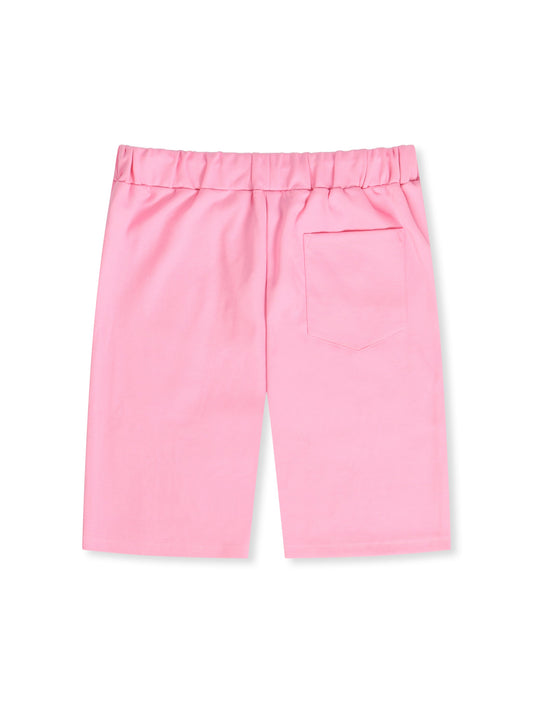 Majestik Pique Cut and Patch Shorts - Pink