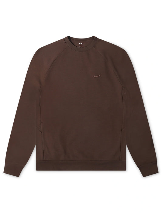 Nike Mens Primary Fleece Long Sleeve - Baroque Brown