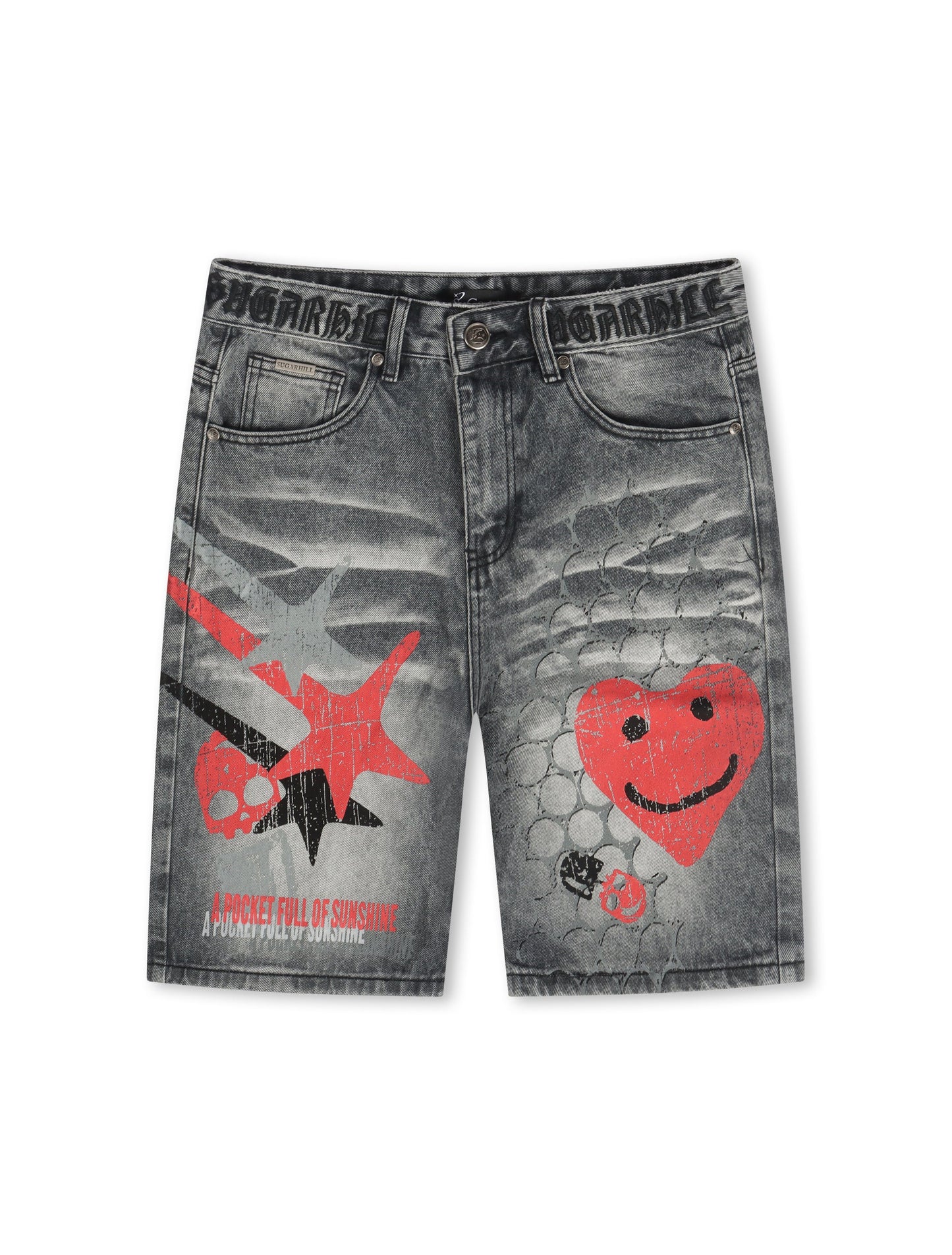 Sugarhill Sunshine Jorts - Grey Wash