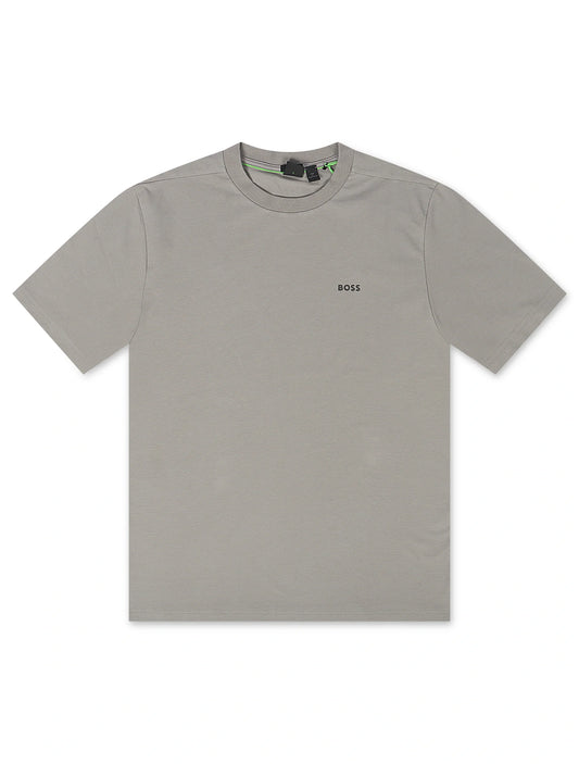 Boss Green Contrast Logo Tee - Grey