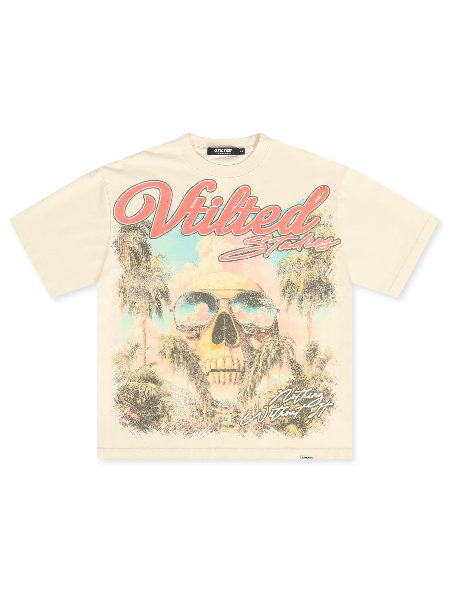 Vtilted Psalms Tee - Cream