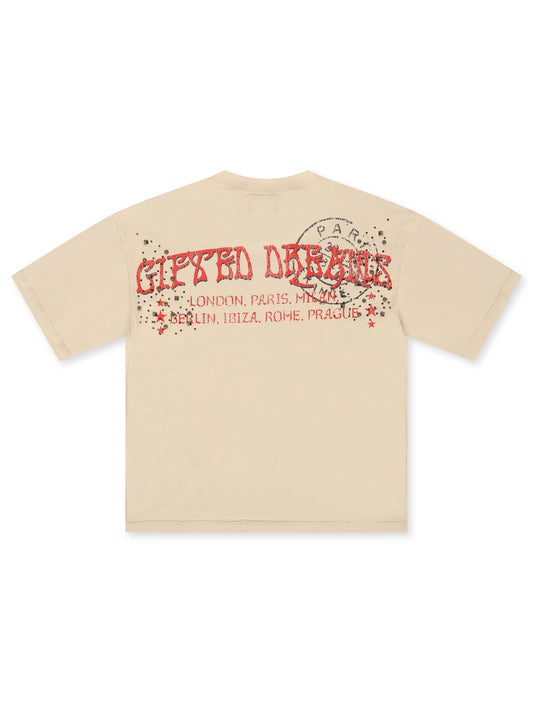 GFTD LA Dreams Boxy Tee - Bone