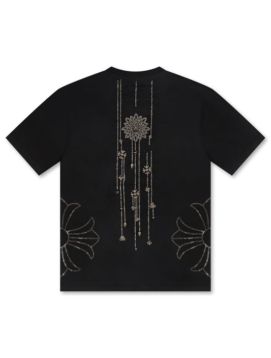 Smugglers Moon X Chain Knit Top - Black