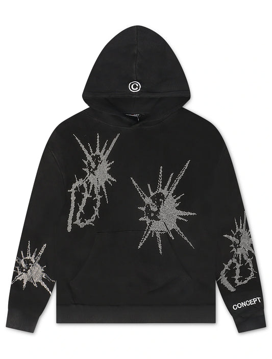 Concept LA Flail Hoodie - Black Washed