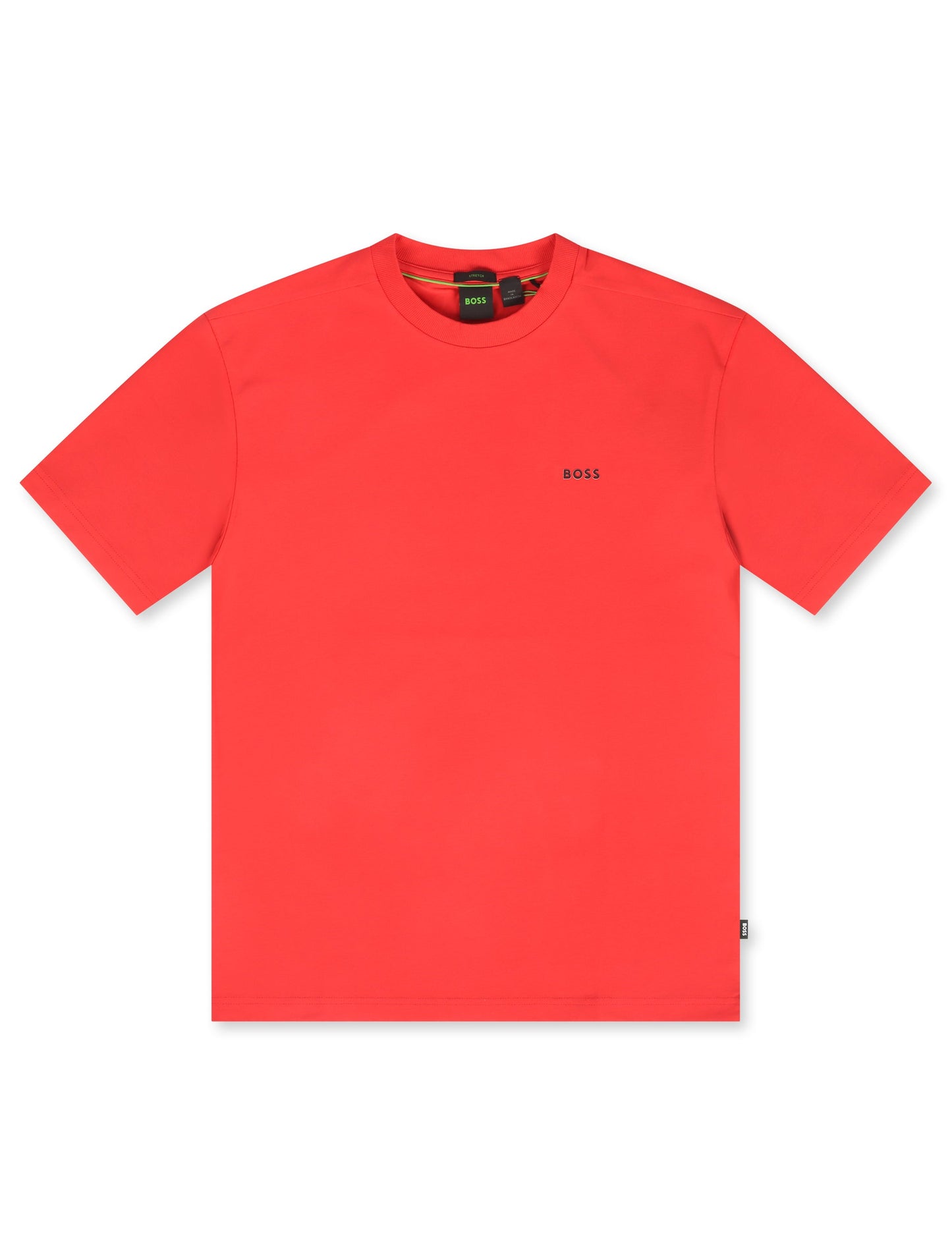 Boss Green Contrast Logo Tee - Open Red