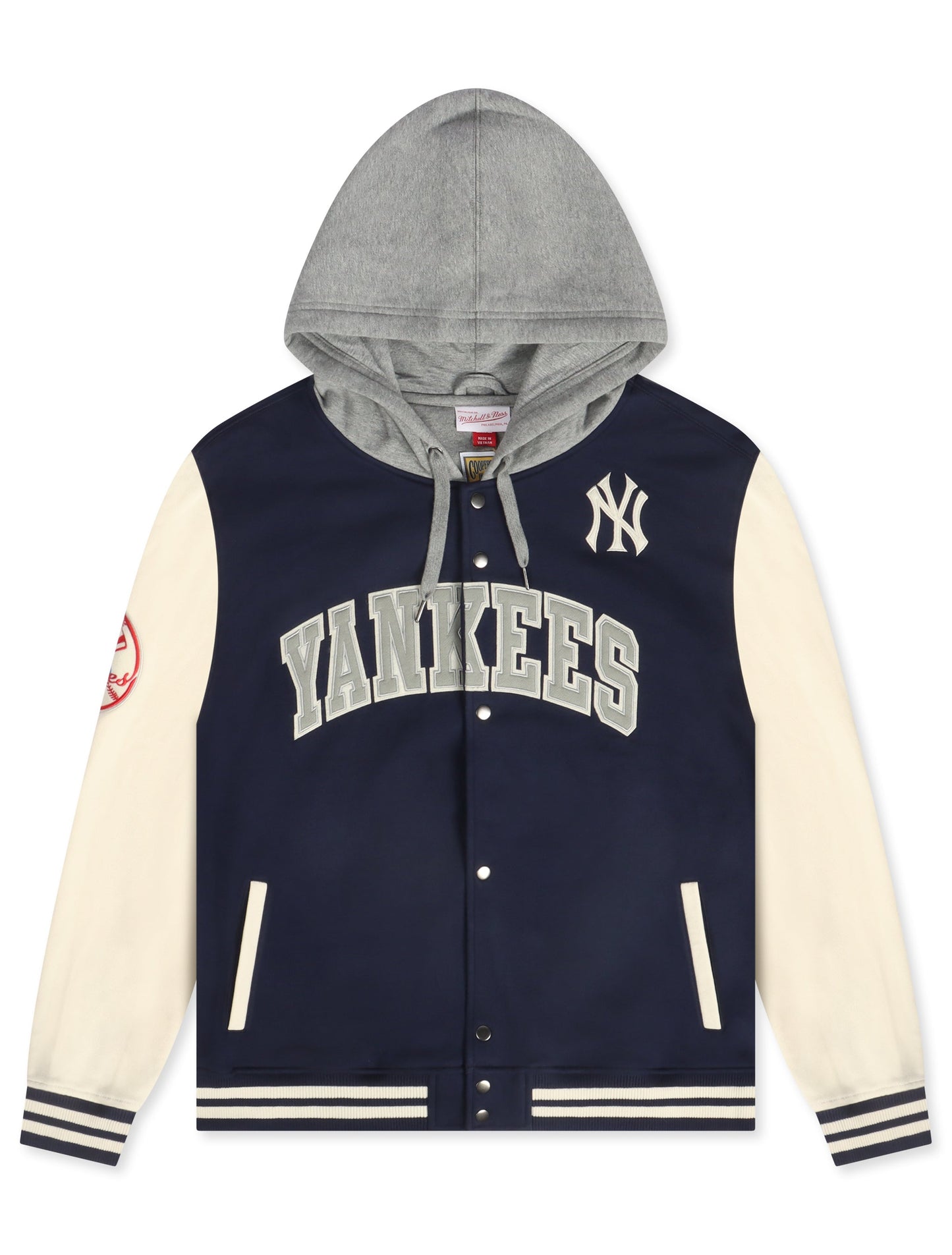 Mitchell & Ness Yankees Courtside Fleece Jacket - Navy