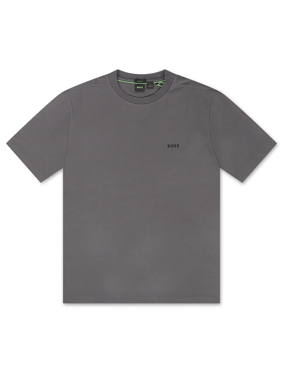 Boss Green Contrast Logo Tee - Grey