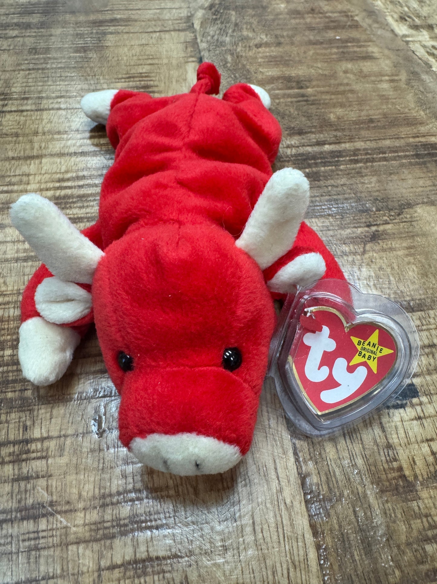 Snort The Bull Beanie Baby 4002. Mint Condition. Retired 1995. Errors