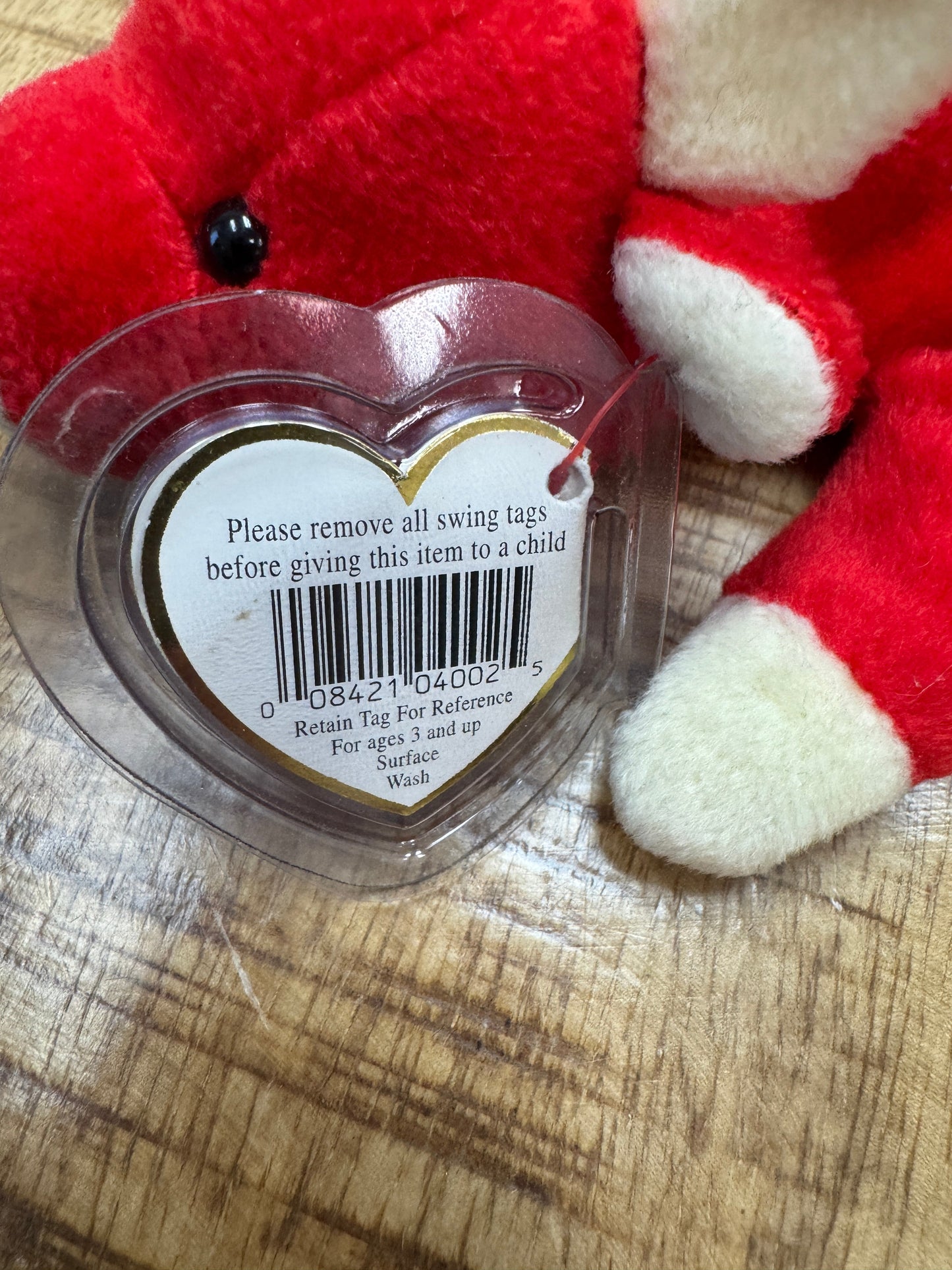 Snort The Bull Beanie Baby 4002. Mint Condition. Retired 1995. Errors