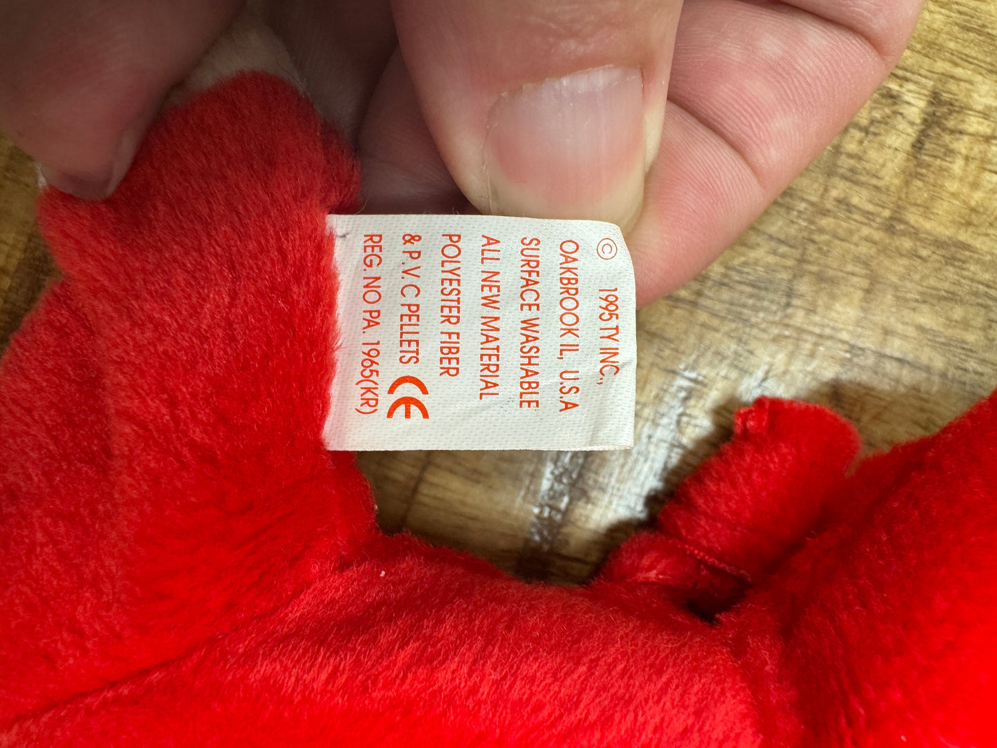 Snort The Bull Beanie Baby 4002. Mint Condition. Retired 1995. Errors
