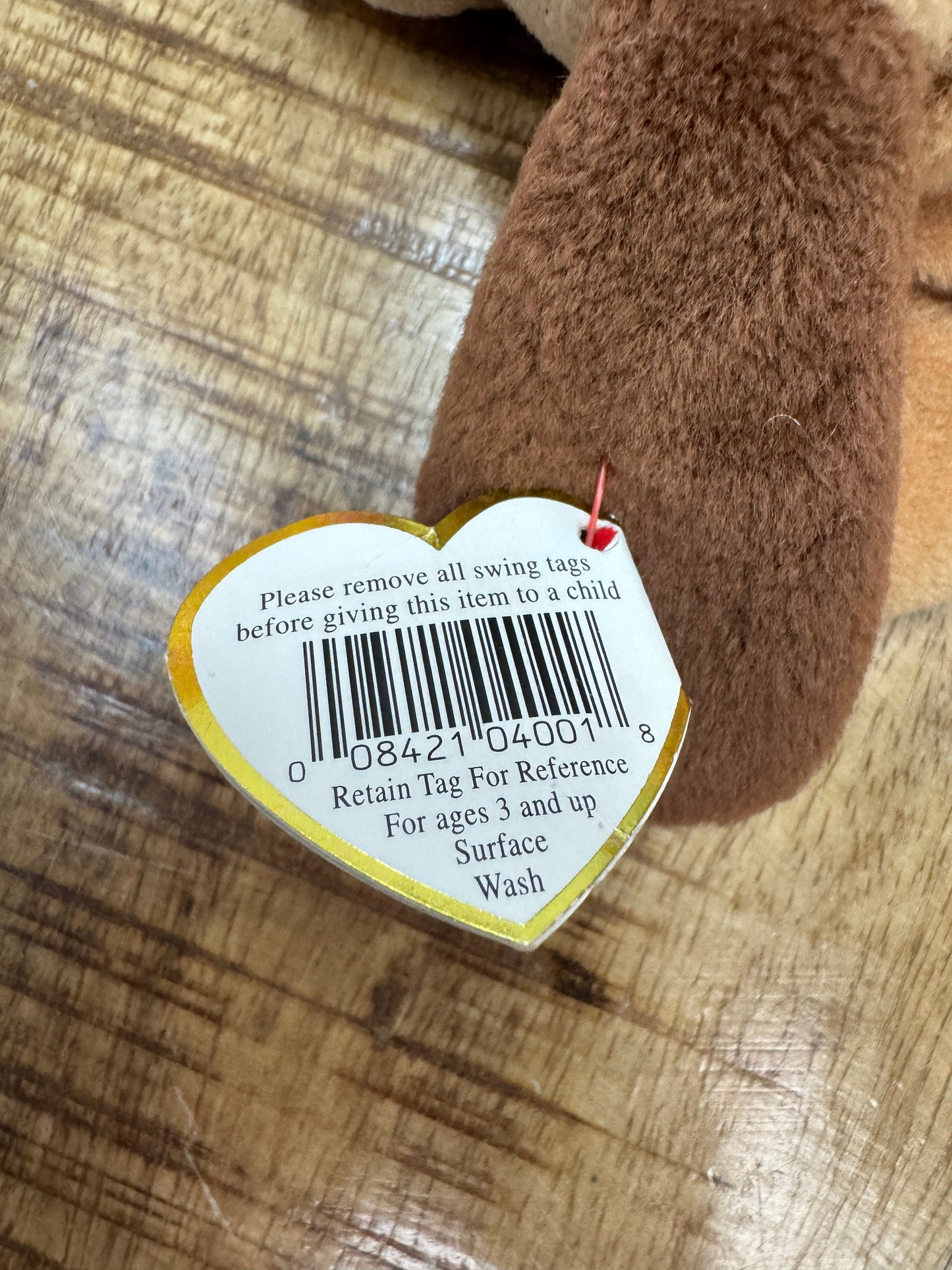 Ty Beanie Babies Bones the Dog, With14 Errors