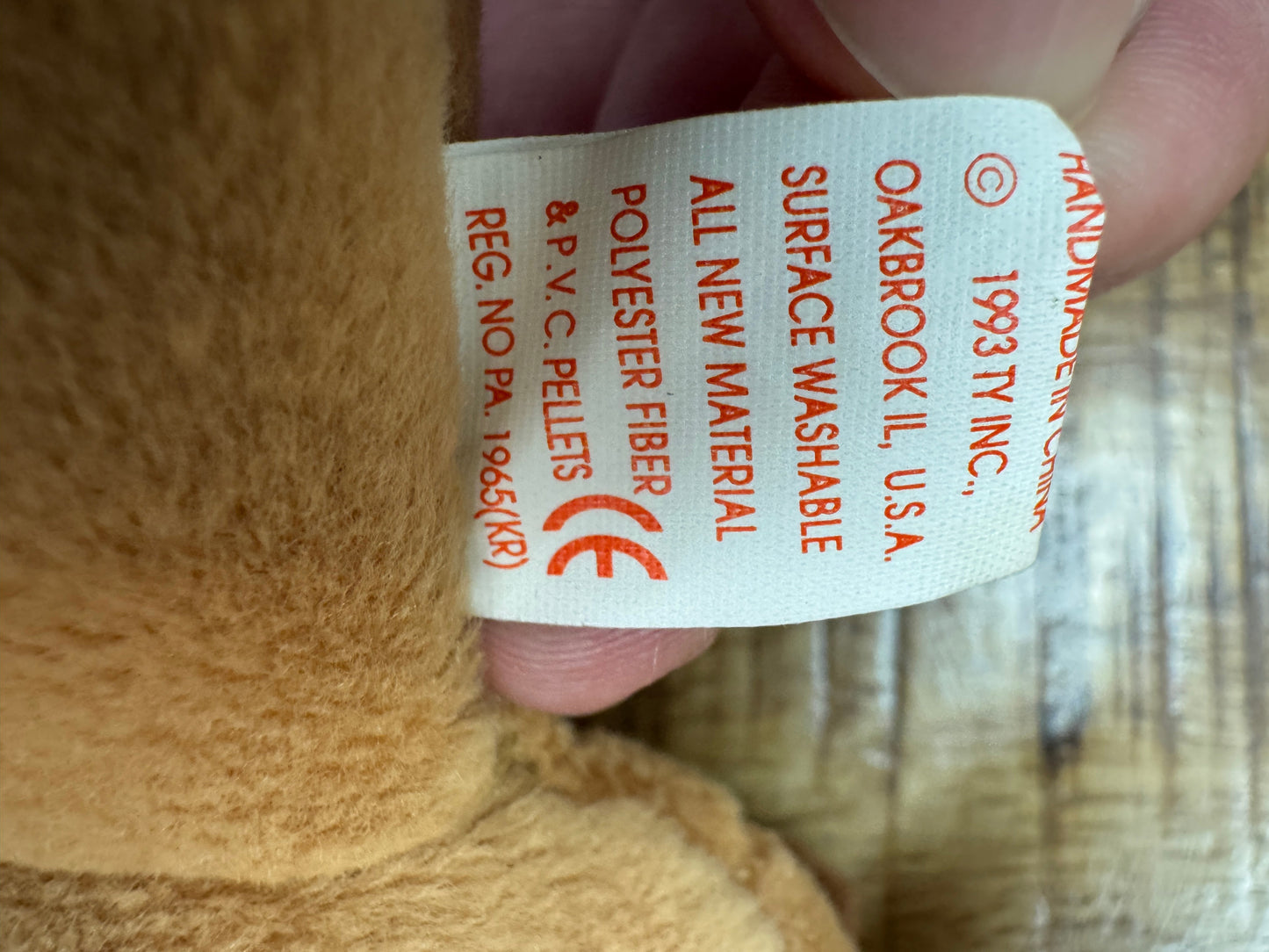 Ty Beanie Babies Bones the Dog, With14 Errors