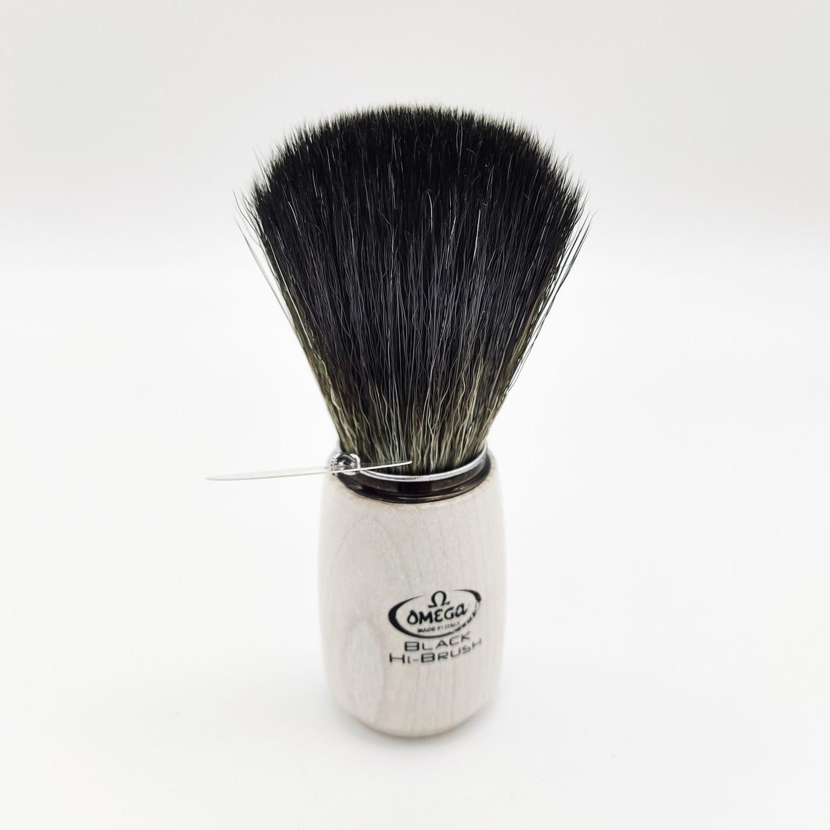 Omega Shaving Brush White 196711 Hi-Brush Synthetic Fibre