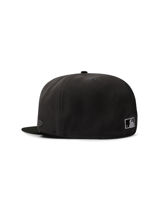New Era 5950 Dodgers 40th Anniversary Patch Hat - Charcoal
