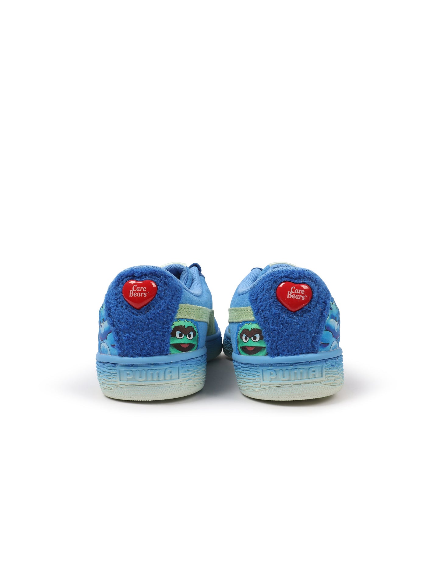 Puma Womens Basket Grumpy Grouchy - Blue/Green