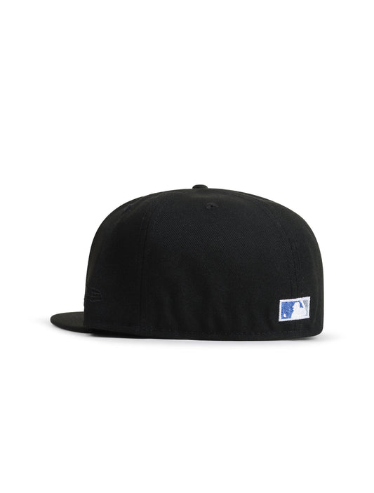 New Era 5950 Dodgers 40th Anniversary Hat - Black/Metallic Blue