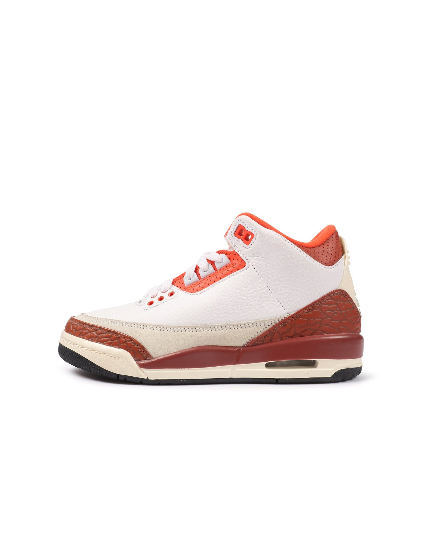 Air Jordan Big Kids 3 Retro - White/Mars