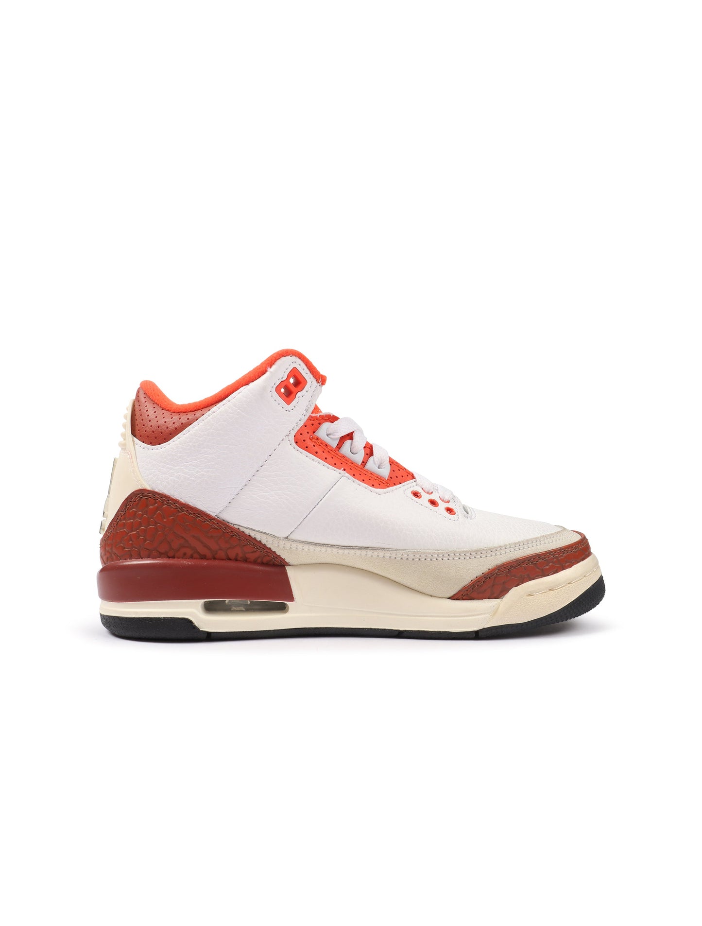 Air Jordan Big Kids 3 Retro - White/Mars