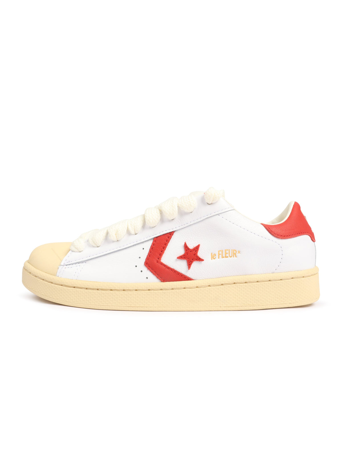 Converse x Le Fleur Mens Pro Leather OX - White/Molten Lava