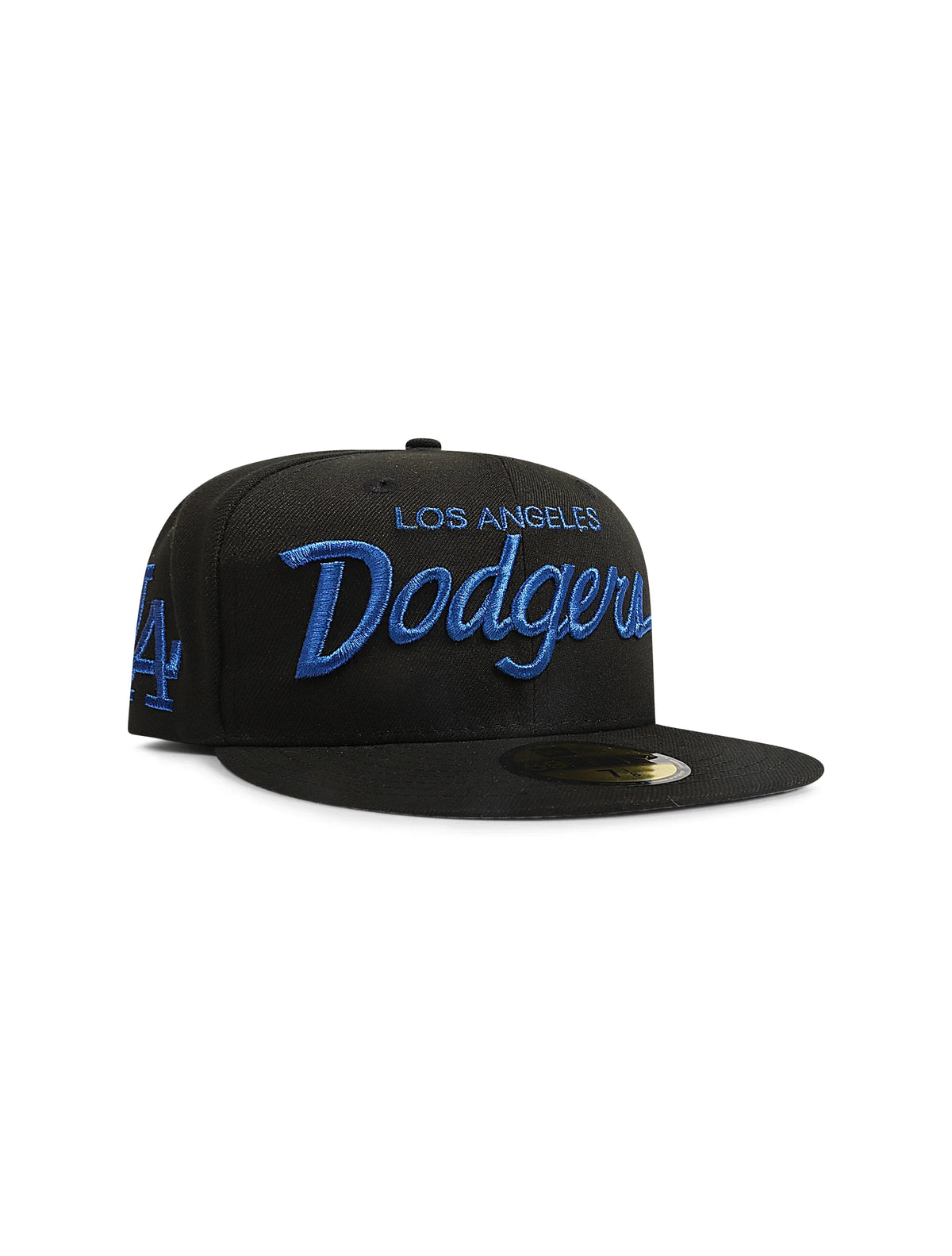 New Era 5950 LA Dodgers Side Logo Hat - Black/Royal