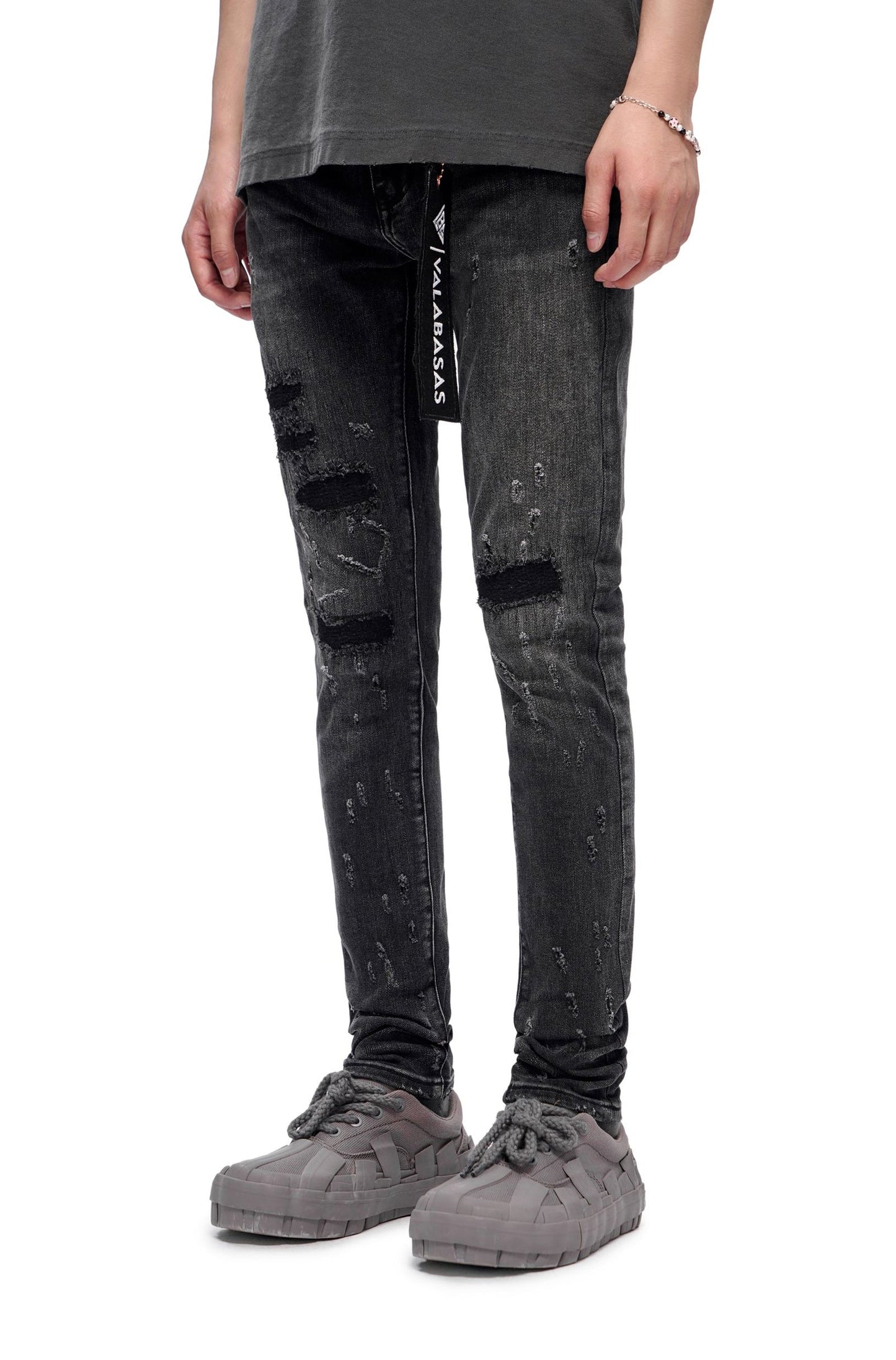 Valabasas Ilyas Skinny Jeans - Charcoal