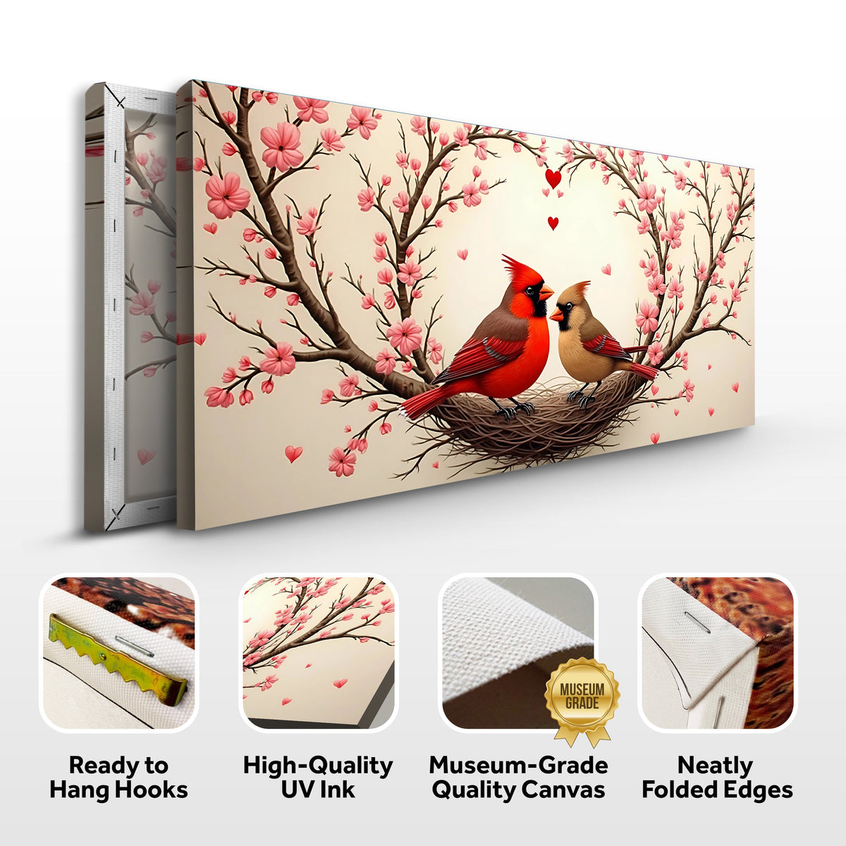 3D Cardinals Wall Art II