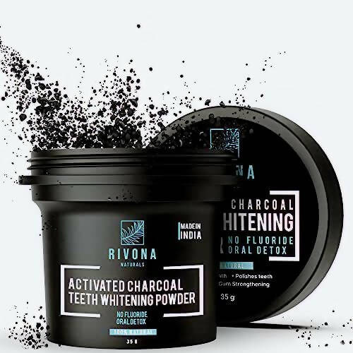 Rivona Naturals Activated Charcoal Teeth Whitening Powder