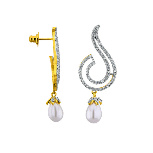 J Pearls Vivid Pearl Drop Earrings - Real Pearl Jewelry