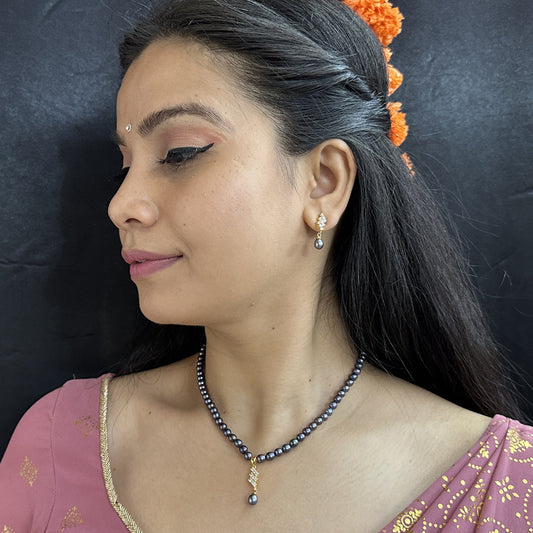J Pearls Lopa 1 Line Pearl Necklace