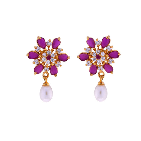 J Pearls Designer Drop Earrings - Real Pearl Jewelry