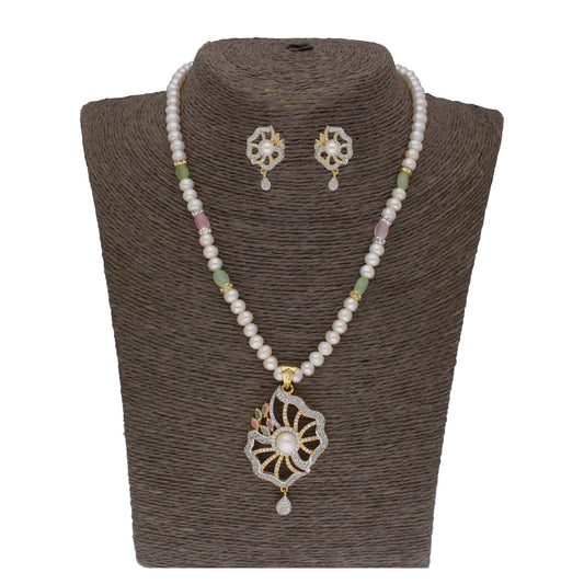 J Pearls Dheivavadivu 1 Line Pearl Sets - Real Pearl Jewelry