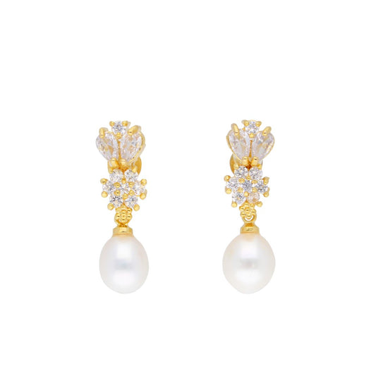J Pearls Kiara Pearl Earrings - Real Pearl Jewelry
