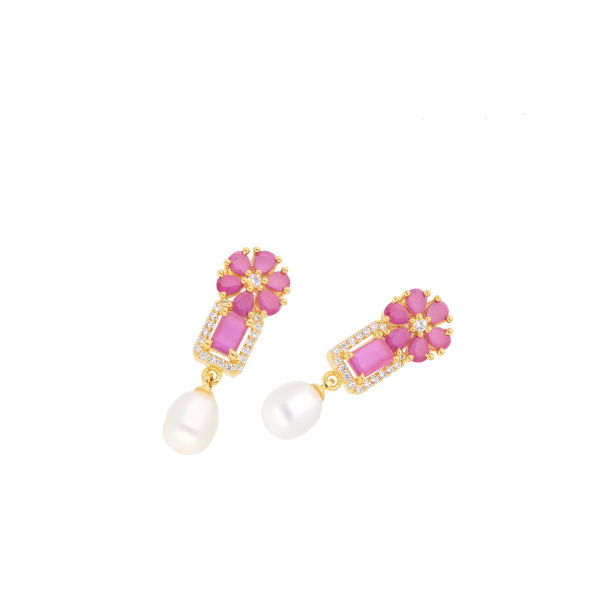 J Pearls Ishika Pearl Earrings - Real Pearl Jewelry