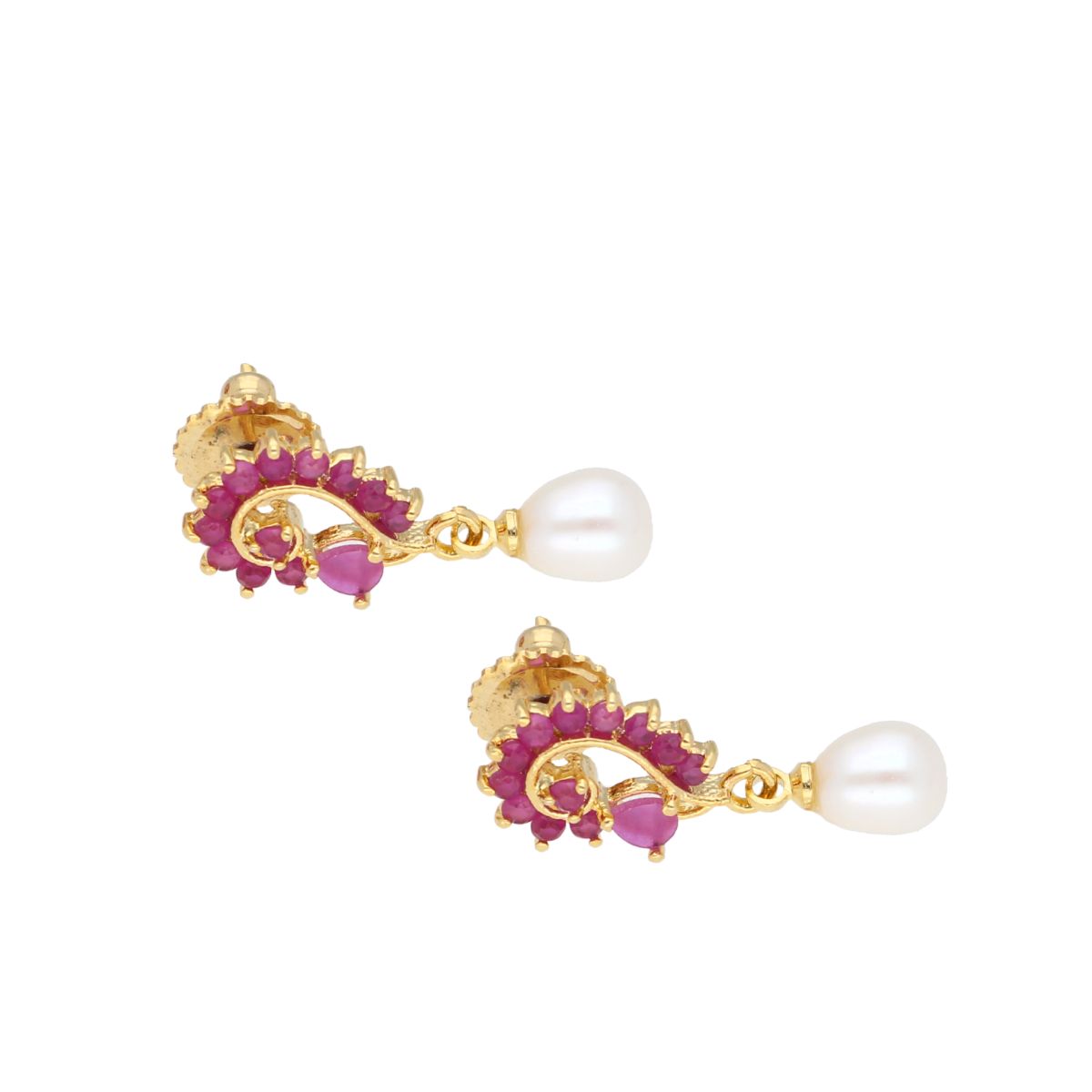J Pearls Jaanvi Pearl Earrings - Real Pearl Jewelry
