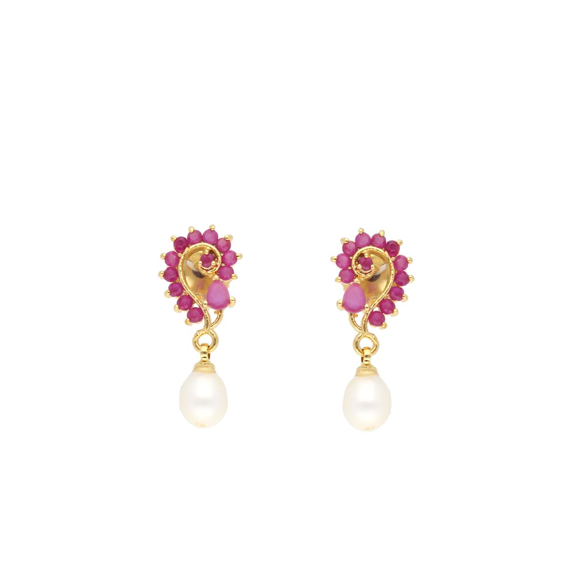 J Pearls Jaanvi Pearl Earrings - Real Pearl Jewelry