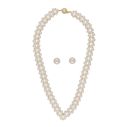 J Pearls Foolan 1 Line Pearl Sets - Real Pearl Jewelry