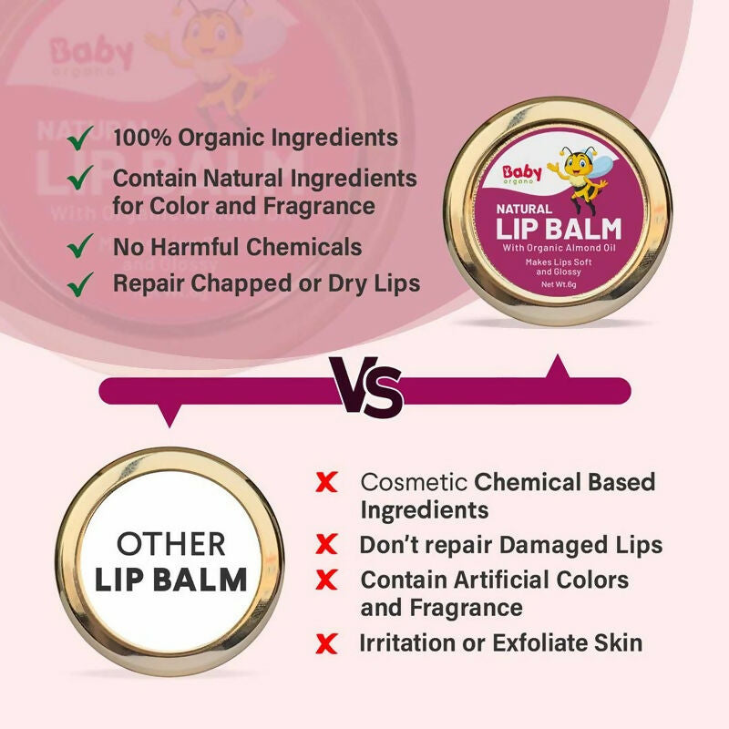 Babyorgano Natural Lip Balm - Beetroot Flavor