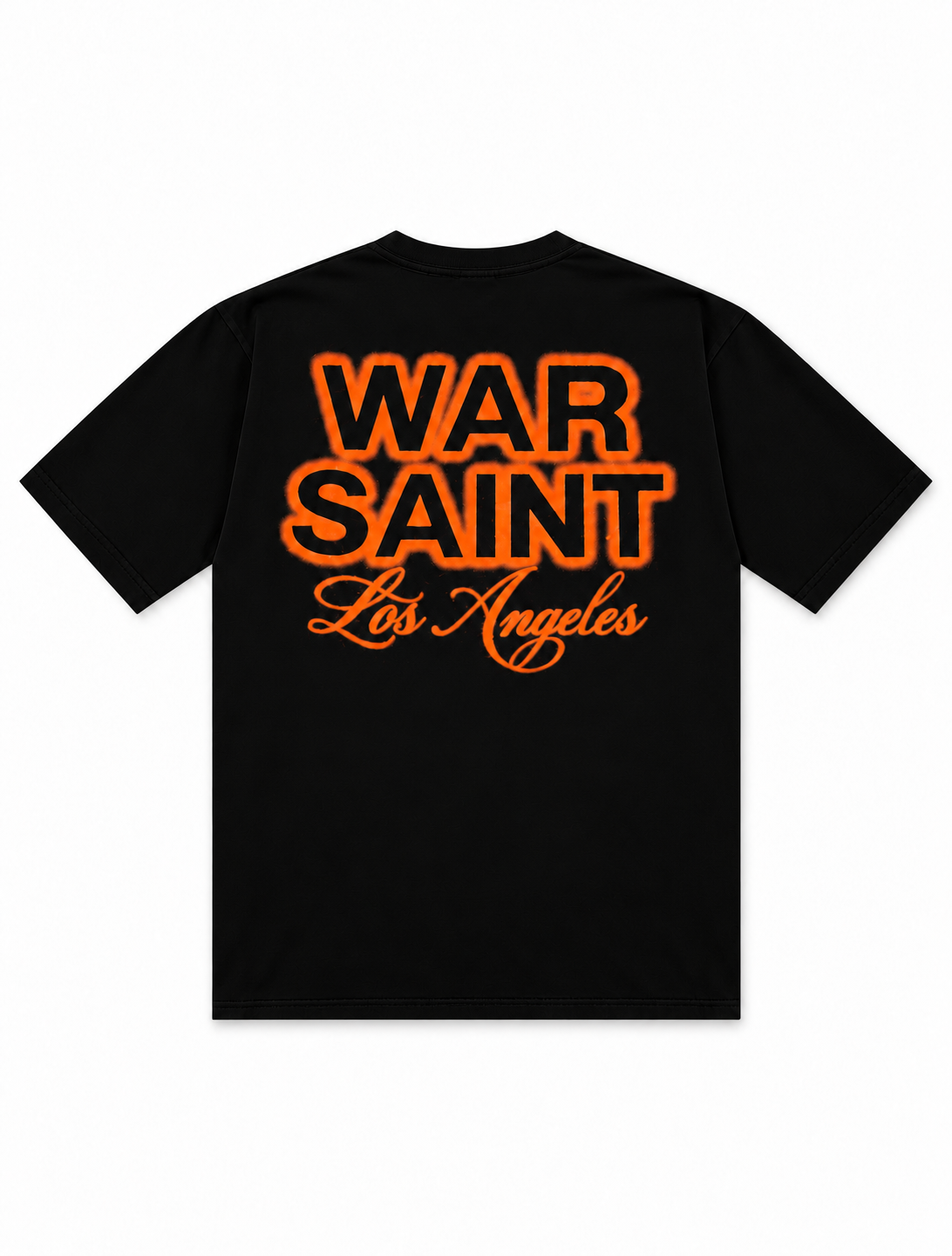Warsaint Halloween Tee - Black/Neon Orange